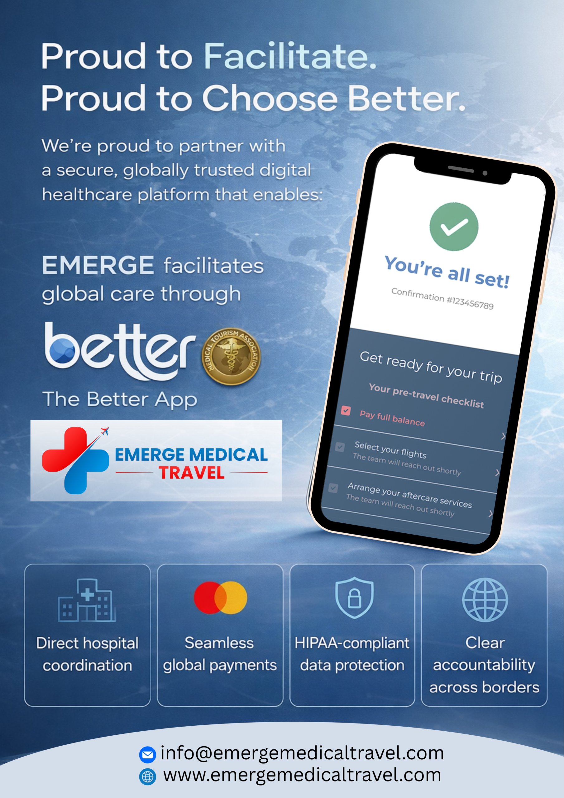 Emerge Medical Travel Partners with Better App to Enable Secure Global Healthcare Access